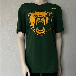 Nike Baylor Bears Dri Fit Men’s Small Green Gold NCAA College T Shirt